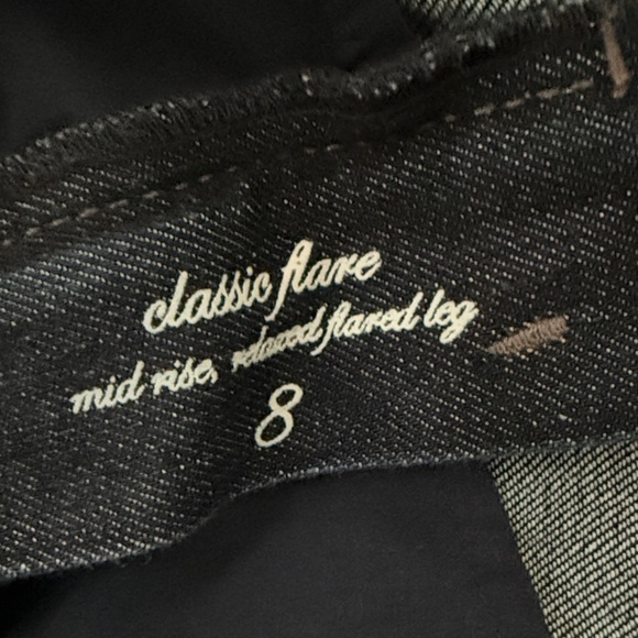 Elie Tahari Dark Wash Adena Flare Mid Rise Denim Jeans Size 8 Women’s - Picture 4 of 6